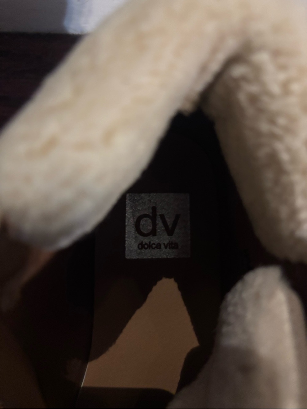 DV by Dolce Vita Taupe High-Top Sneakers with Shearling Lining - Picture 2 of 4